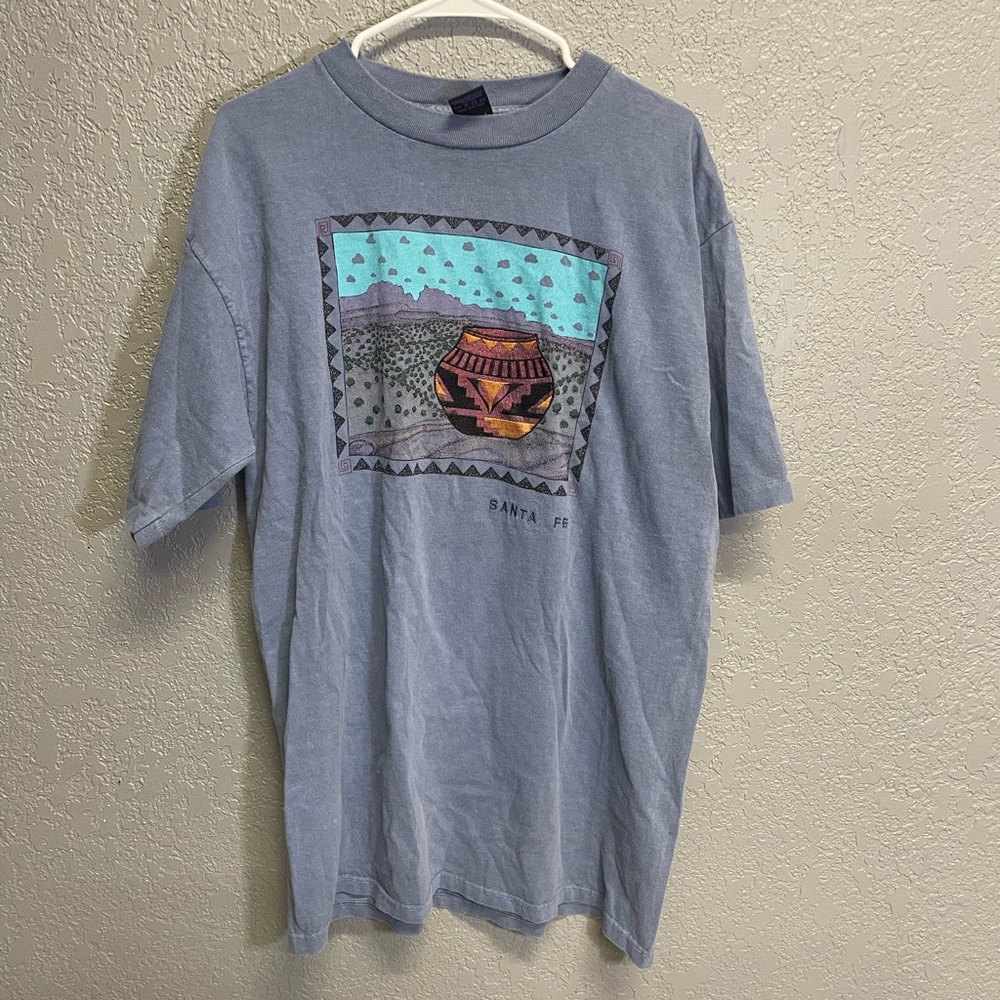 Vintage Santa Fe New Mexico embroidered tee